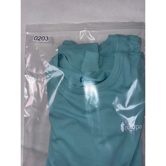 NWT Lot of 2 Cotopaxi Fino Long Sleeve Tech Mens S Small Sea Glass Blue Recycled - Picture 7 of 7
